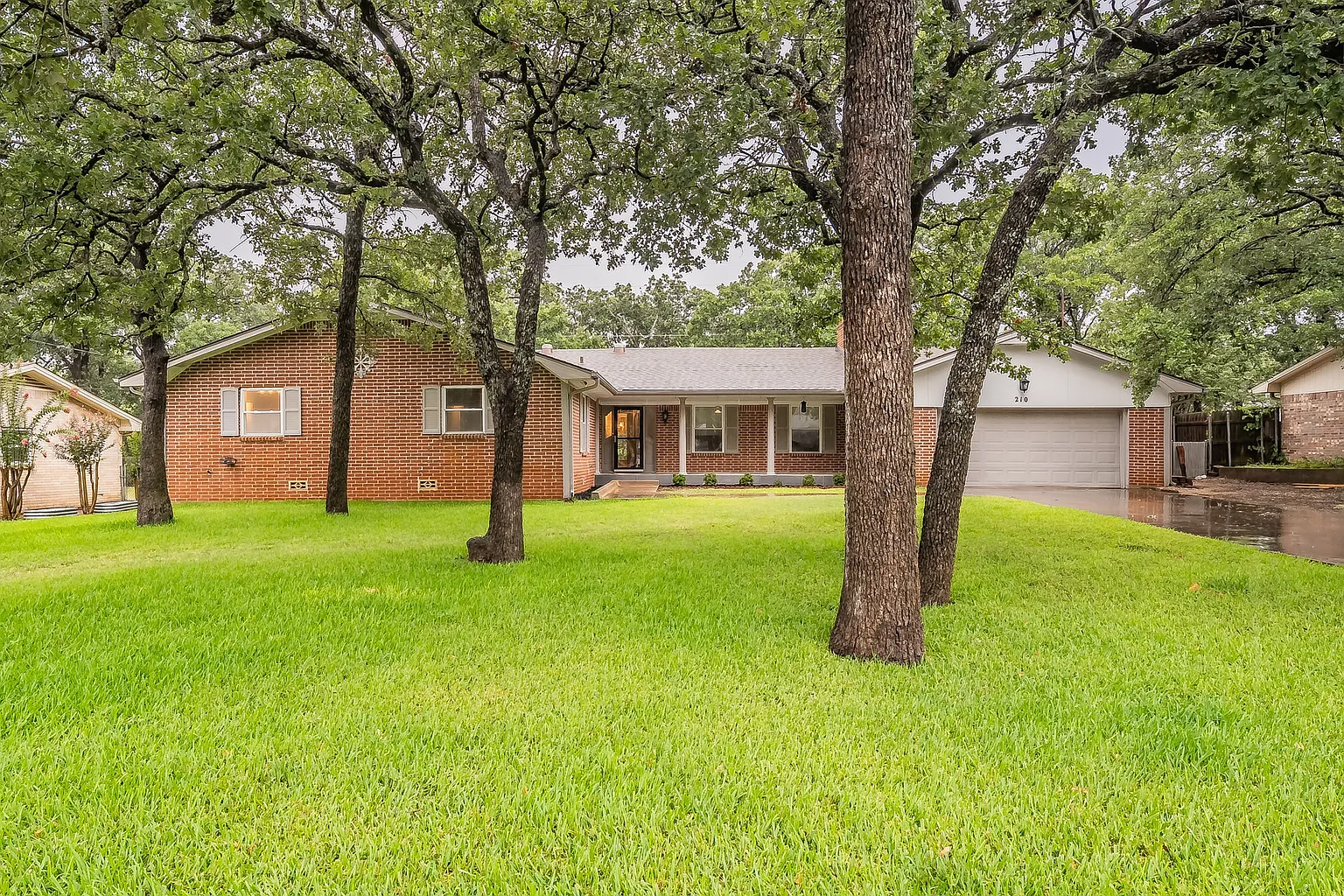 Front yard of house